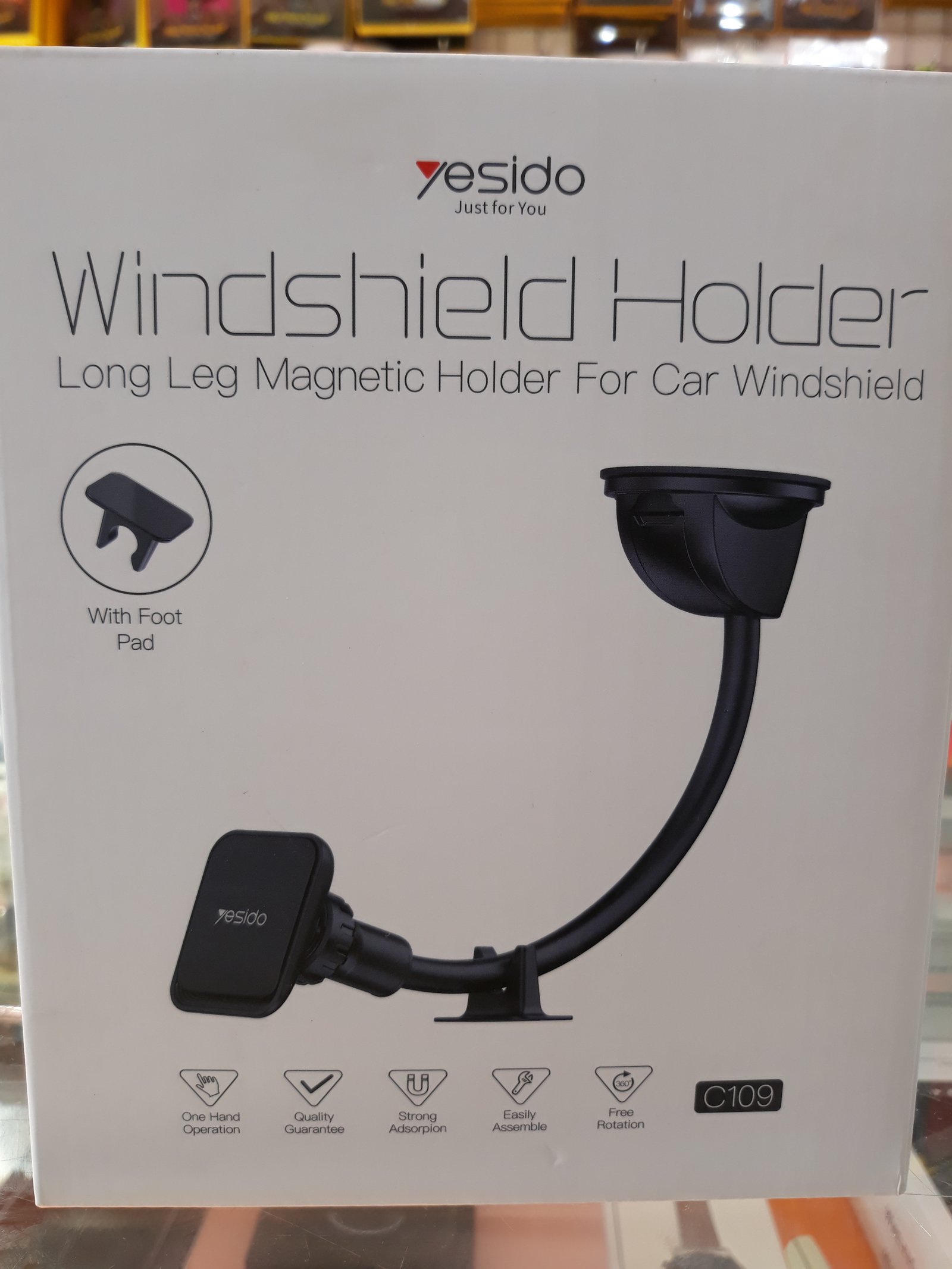 Yesido Magnet Windshield Car Holder Long Leg C109